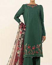 Sapphire Mineral Green Cambric Suit- Pakistani Winter Dress