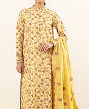 Sapphire Daisy Yellow Cambric Suit- Pakistani Winter Dress