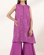 Sapphire Light Plum Jacquard Suit (2 pcs)- Pakistani Lawn Dress