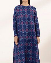 Sapphire Navy Blue Jacquard Suit (2 pcs)- Pakistani Lawn Dress