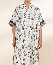 Off White/Black Lawn Kurti