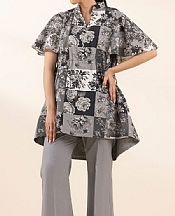 Black/Grey Lawn Suit (2 pcs)