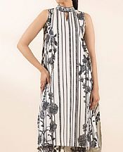 Off White/Black Lawn Suit (2 pcs)