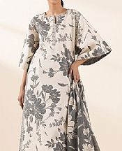 Off White/Grey Lawn Suit