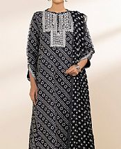 Black/Off White Cotton Suit (2 pcs)