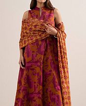 Sapphire Rust/Raspberry Lawn Suit- Pakistani Designer Lawn Suits