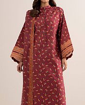 Sapphire Wine Red Lawn Suit- Pakistani Lawn Dress