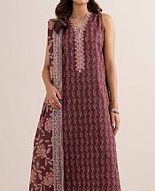 Sapphire Wine Lawn Suit- Pakistani Designer Lawn Suits