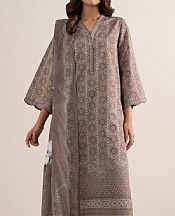 Sapphire Warm Grey Lawn Suit- Pakistani Designer Lawn Suits