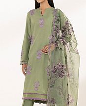 Sapphire Military Green Dobby Suit- Pakistani Lawn Dress