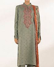 Sapphire Sage Green Cotton Suit- Pakistani Designer Lawn Suits