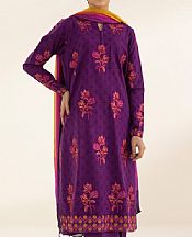 Sapphire Plum Jacquard Suit- Pakistani Lawn Dress