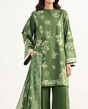 Sapphire Drab Green Lawn Suit- Pakistani Lawn Dress