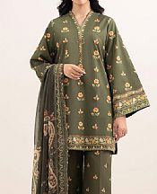 Sapphire Olive Lawn Suit- Pakistani Designer Lawn Suits