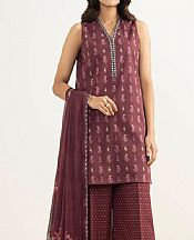 Sapphire Wine Lawn Suit- Pakistani Lawn Dress