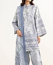 Sapphire Light Grey Lawn Suit- Pakistani Designer Lawn Suits