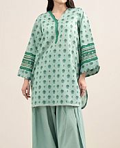 Summer Green Lawn Suit (2 pcs)