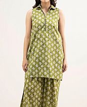 Sapphire Olive Lawn Suit (2 pcs)- Pakistani Lawn Dress