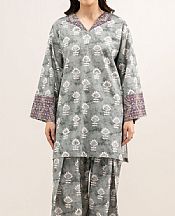 Sapphire Grey Lawn Suit (2 pcs)- Pakistani Designer Lawn Suits
