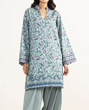 Sapphire Grey Lawn Suit (2 pcs)- Pakistani Lawn Dress