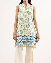 Sapphire Off White Lawn Suit (2 pcs)- Pakistani Lawn Dress