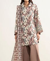 Sapphire Beige/Tea Pink Lawn Suit- Pakistani Designer Lawn Suits