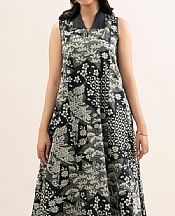 Sapphire Black/Off White Lawn Suit (2 pcs)- Pakistani Designer Lawn Suits
