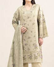 Sapphire Beige Lawn Suit- Pakistani Designer Lawn Suits