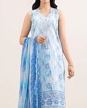 Sapphire Ice Blue Lawn Suit- Pakistani Designer Lawn Suits