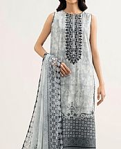Sapphire Light Grey/Black Lawn Suit- Pakistani Designer Lawn Suits