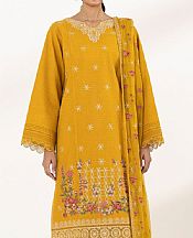 Sapphire Mustard Dobby Suit- Pakistani Lawn Dress