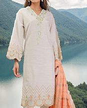 Saya Pastel Grey Khaddar Suit- Pakistani Winter Dress
