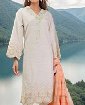 Saya Pastel Grey Khaddar Suit- Pakistani Winter Dress