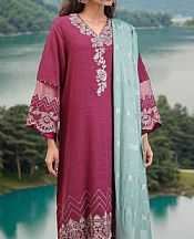 Saya Magenta Khaddar Suit- Pakistani Winter Dress