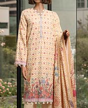 Saya Ivory/Fawn Khaddar Suit- Pakistani Winter Dress