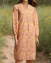 Saya Sand Gold/Rose Khaddar Suit (2 pcs)- Pakistani Winter Dress