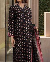 Saya Black Khaddar Suit- Pakistani Winter Clothing