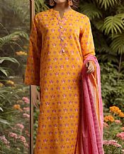 Yellowish Orange Khaddar Suit