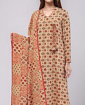 Saya Fawn Viscose Suit- Pakistani Winter Dress