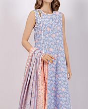 Saya Cadet Blue Viscose Suit- Pakistani Winter Clothing