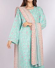 Saya Turquoise Viscose Suit- Pakistani Winter Dress