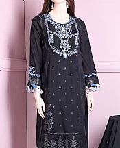 Saya Black Jacquard Suit- Pakistani Lawn Dress