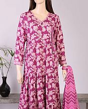 Hot Pink Linen Suit (2 Pcs)- Pakistani Winter Dress
