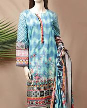 Mint Green/Light Turquoise Khaddar Suit- Pakistani Winter Clothing