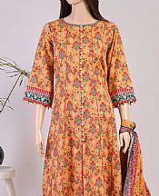 Safety Orange Khaddar Suit- Pakistani Winter Dress
