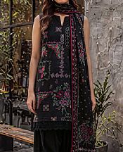 Saya Black Khaddar Suit- Pakistani Winter Dress