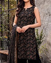 Saya Black Khaddar Suit- Pakistani Winter Clothing