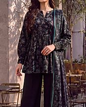 Saya Black Khaddar Suit- Pakistani Winter Clothing