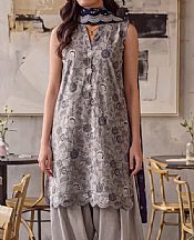 Saya Grey Khaddar Suit- Pakistani Winter Dress