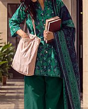 Saya Emerald Green Khaddar Suit- Pakistani Winter Clothing